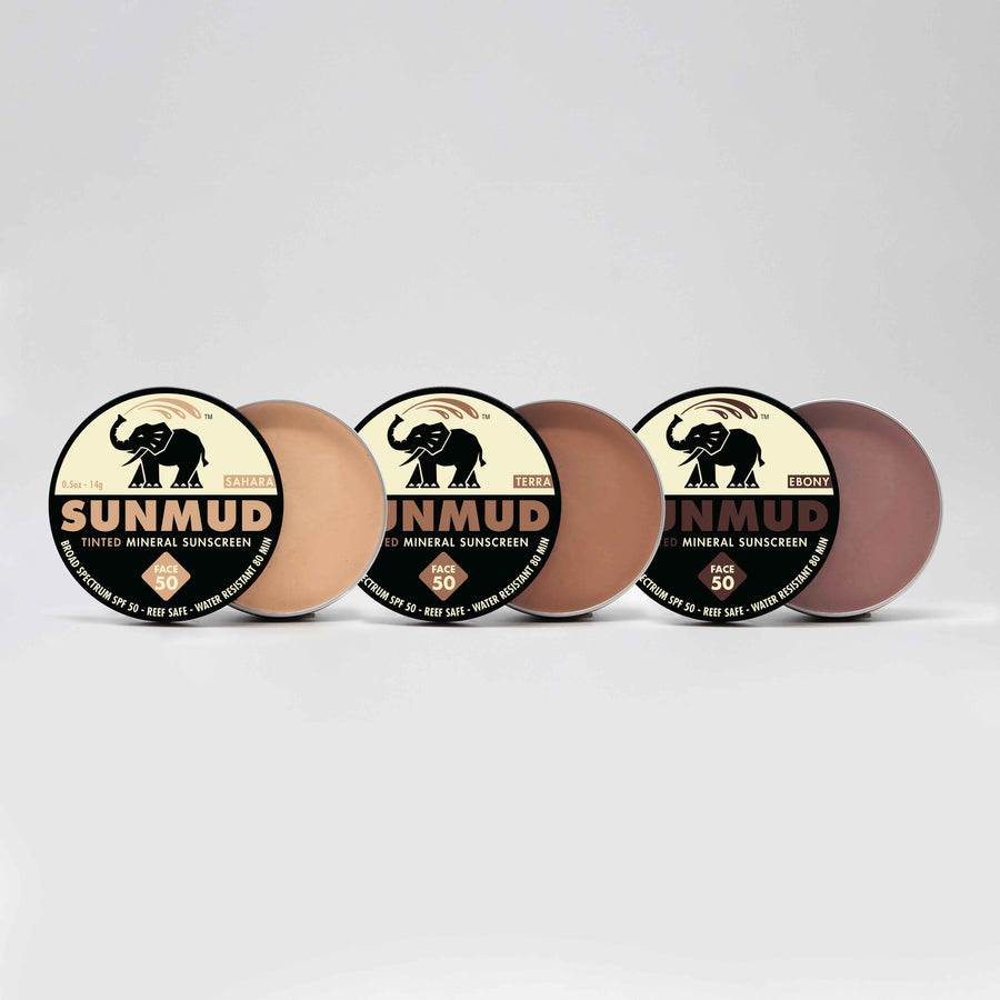 SUNMUD TINTED SPF 50 MINI BUNDLE – DEW MIGHTY